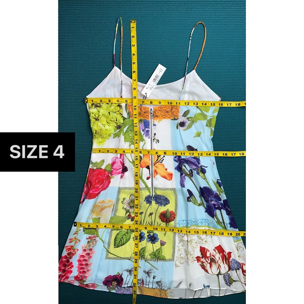Alice + Olivia Ira Floral Spaghetti Strap Mini Dress - Picture 9 of 15